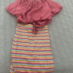 2 piece shirt sweater set